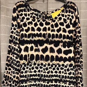 “Mauve” 100% Silk Leopard Print Shirt